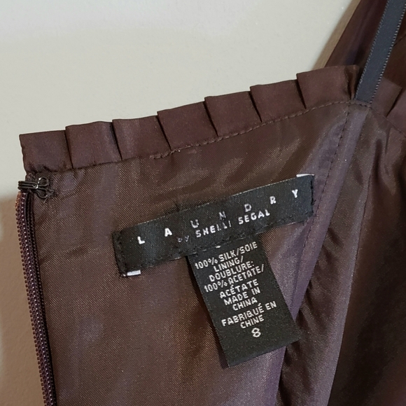 LAUNDRY  Silk taffeta floor length dress sz 8. - Picture 7 of 8